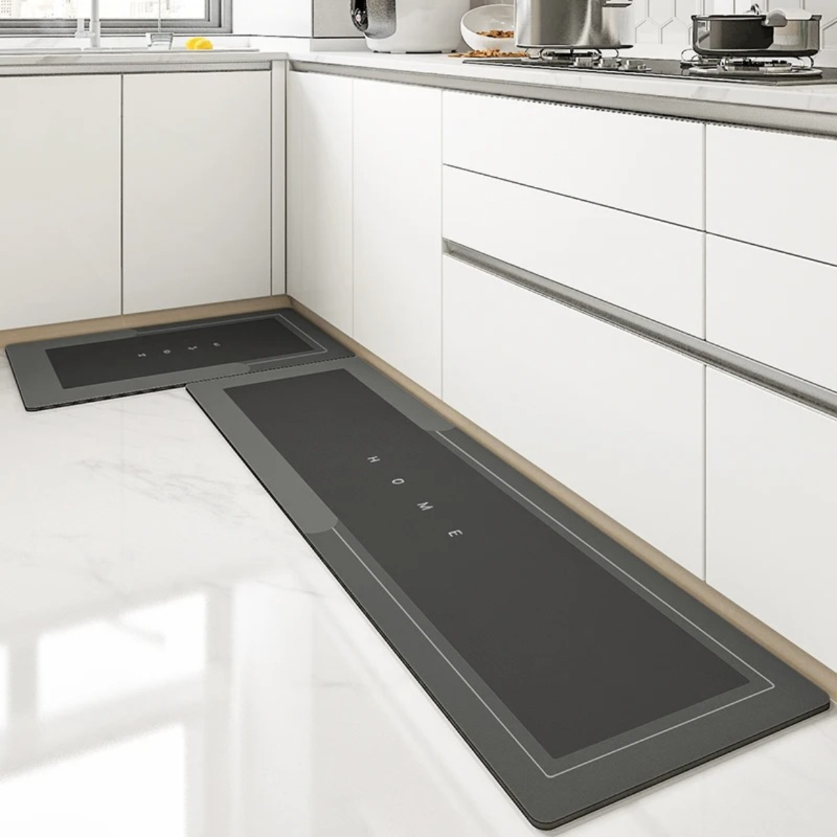 Hochwertige, rutschfeste und saugfähige Matte für Zuhause und Küche