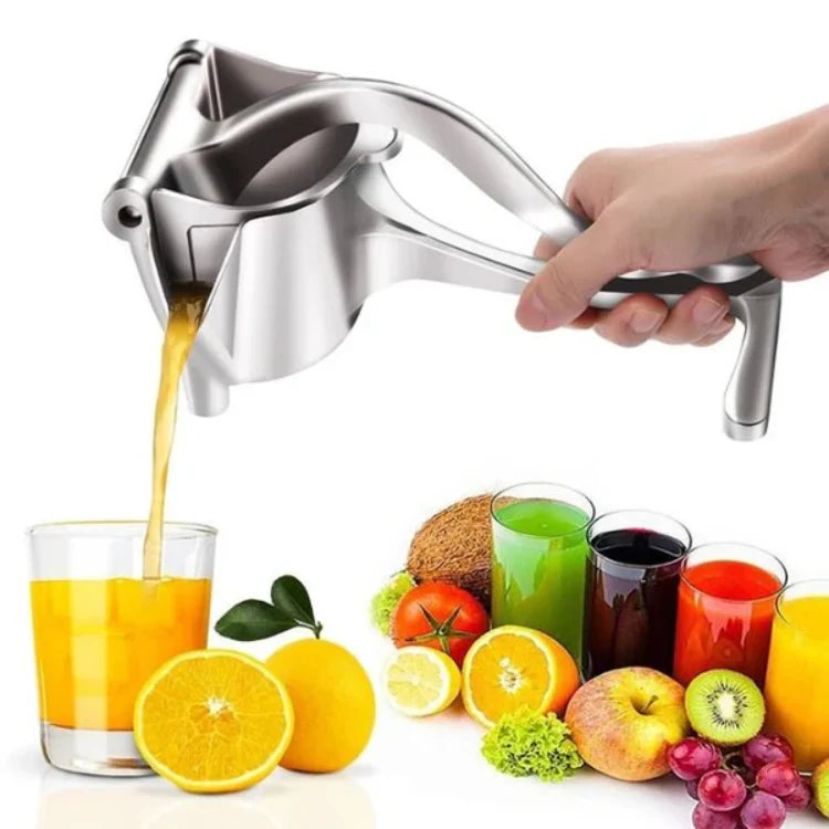 Fruchtsaftpresse aus Edelstahl – Frischer Saft in Sekunden! 
